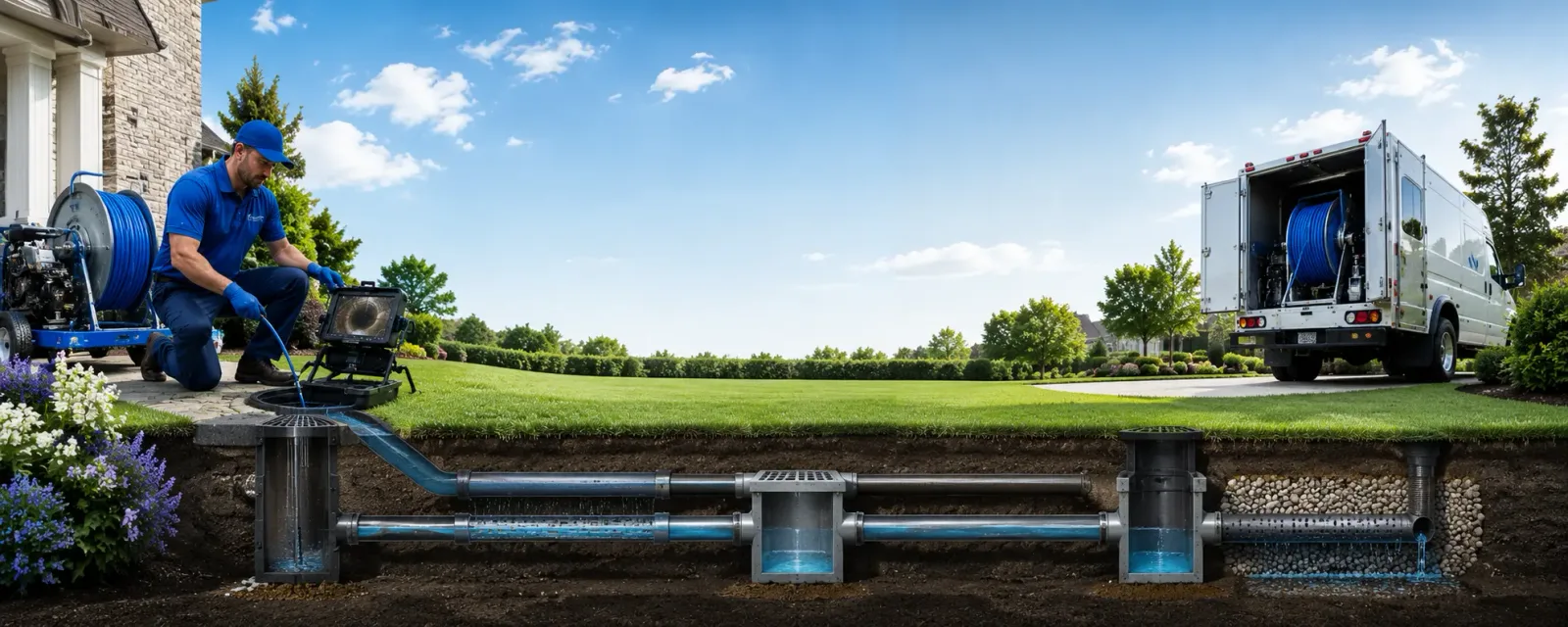 Outdoor drain cleaning information for Delmont, NJ
